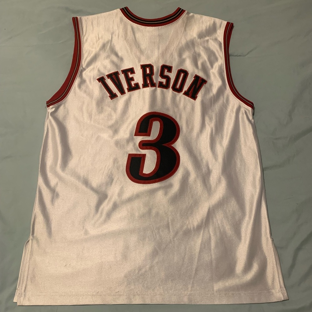 Allen Iverson NBA Jersey Philadelphia 76ers Authentic Jersey size 44 size L